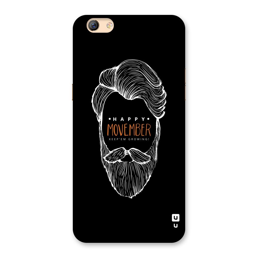 Happy Movember Black Back Case for Oppo F3 Plus