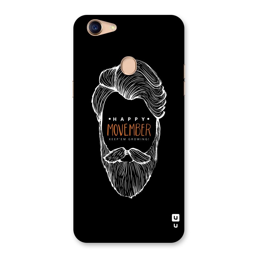 Happy Movember Black Back Case for Oppo F5