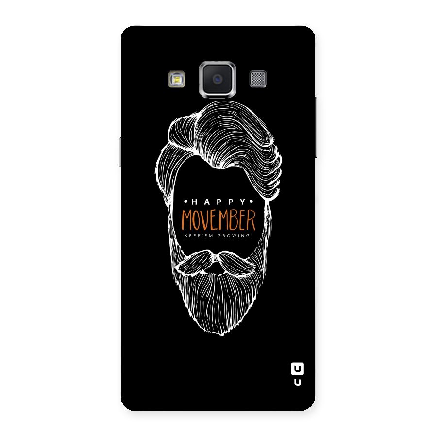 Happy Movember Black Back Case for Samsung Galaxy A5