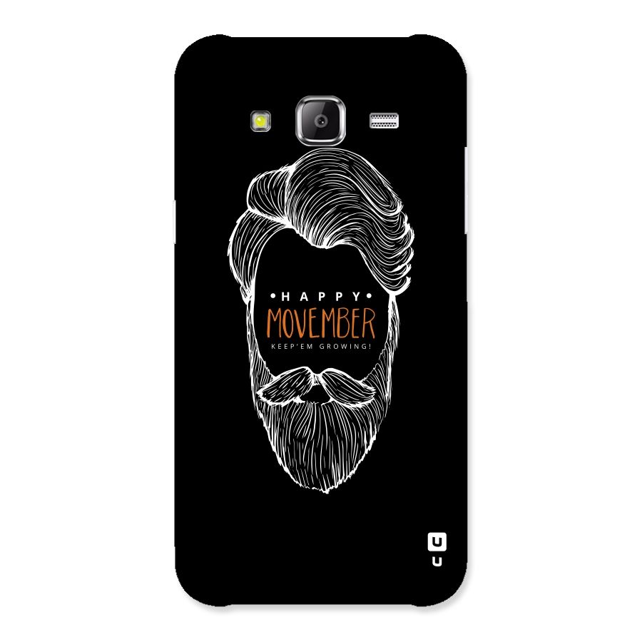 Happy Movember Black Back Case for Samsung Galaxy J5
