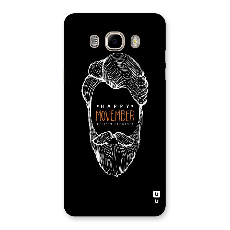 Happy Movember Black Back Case for Samsung Galaxy J7 2016