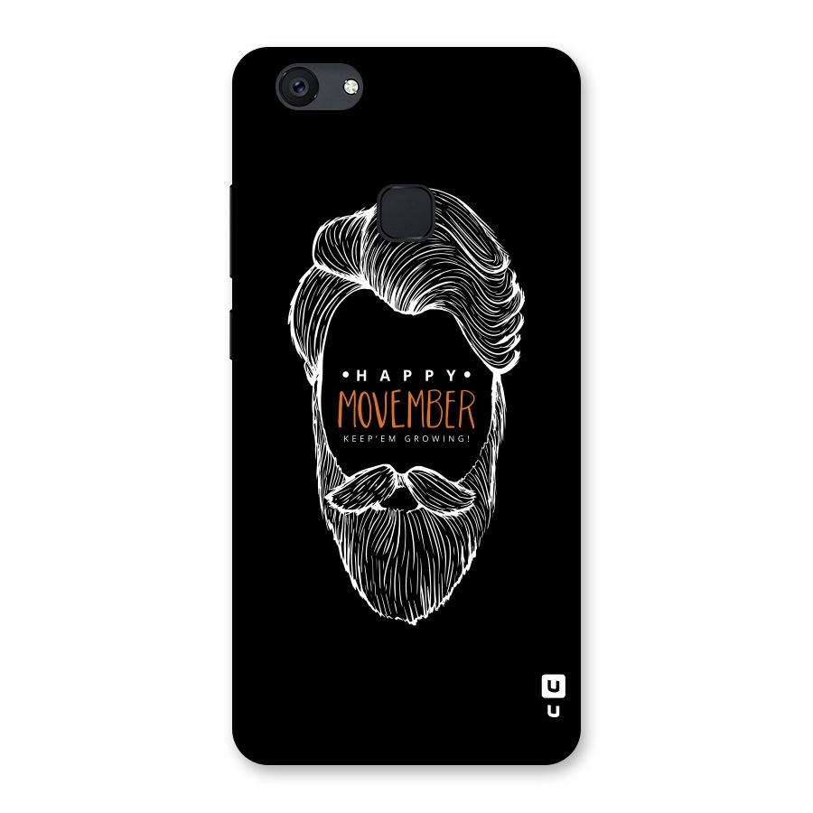 Happy Movember Black Back Case for Vivo V7 Plus