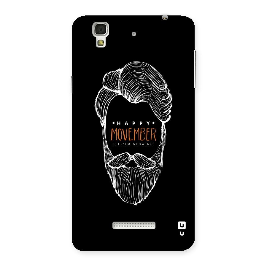 Happy Movember Black Back Case for YU Yureka Plus