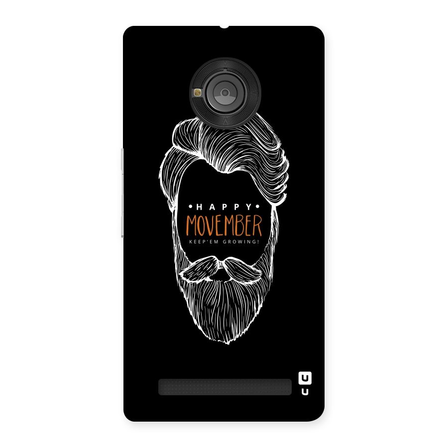 Happy Movember Black Back Case for Yu Yunique