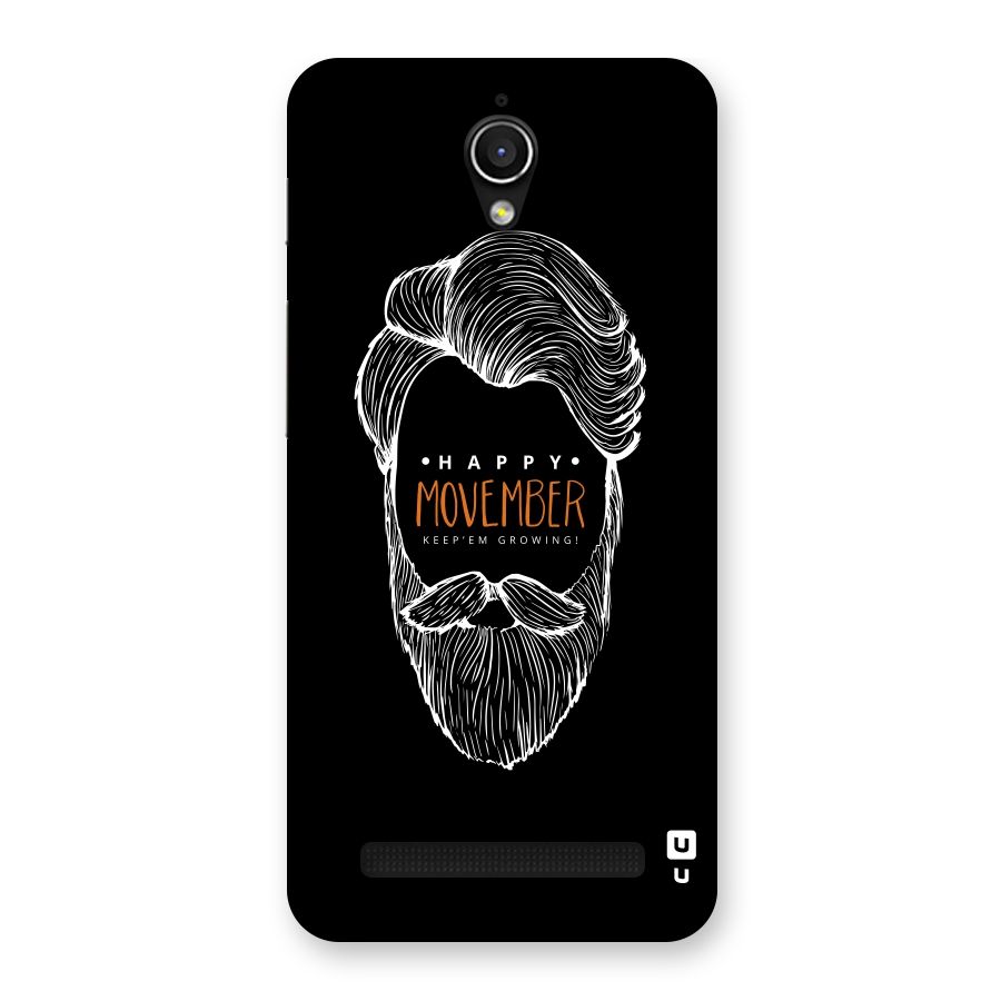 Happy Movember Black Back Case for Zenfone Go