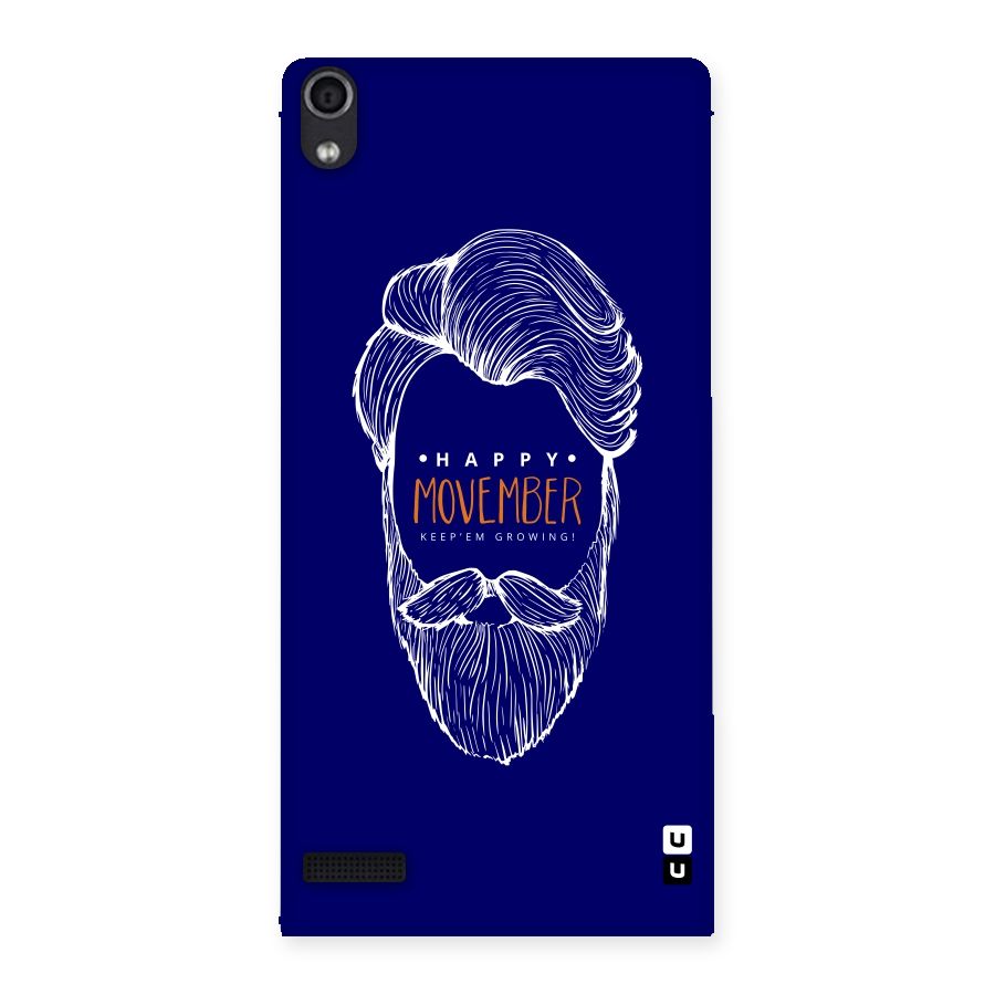 Happy Movember Blue Back Case for Ascend P6