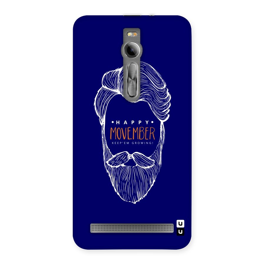 Happy Movember Blue Back Case for Asus Zenfone 2