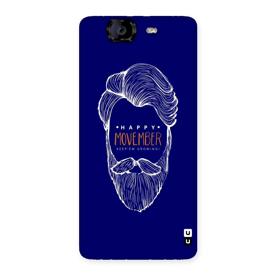 Happy Movember Blue Back Case for Canvas Knight A350