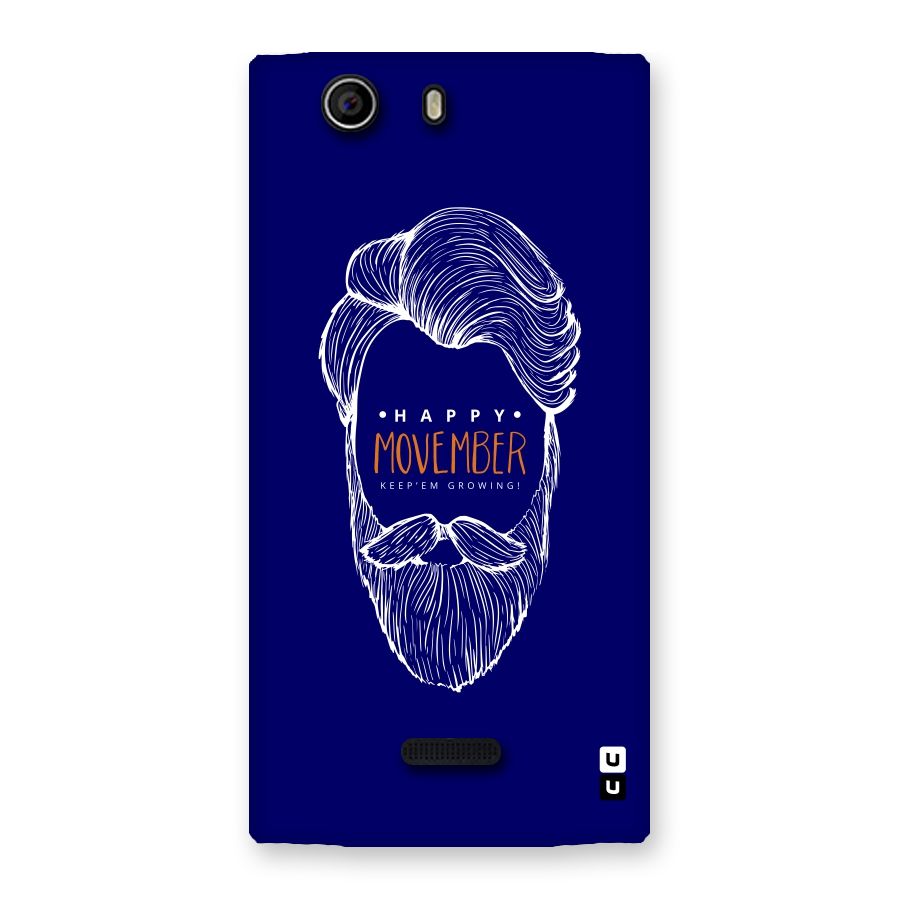 Happy Movember Blue Back Case for Canvas Nitro 2 E311