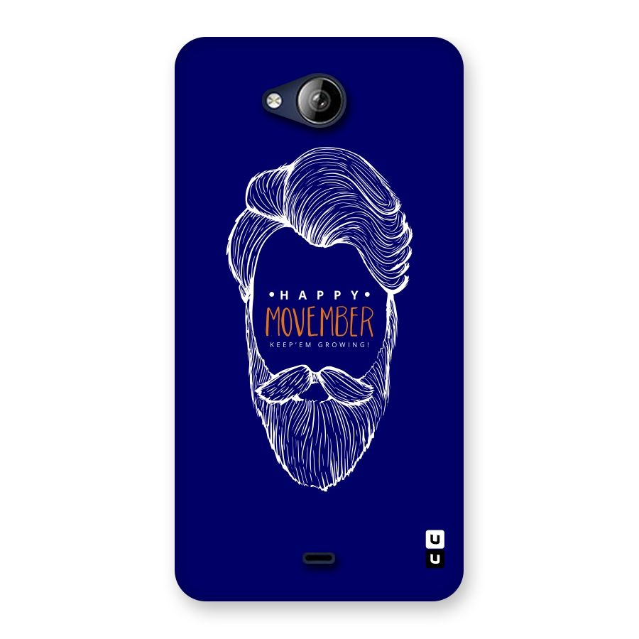 Happy Movember Blue Back Case for Canvas Play Q355