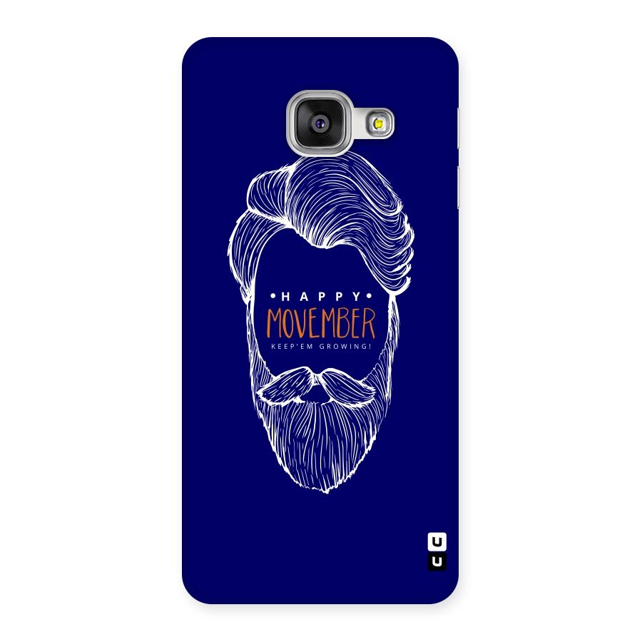 Happy Movember Blue Back Case for Galaxy A3 2016