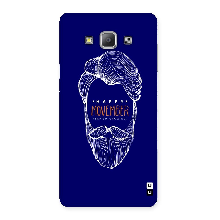 Happy Movember Blue Back Case for Galaxy A7