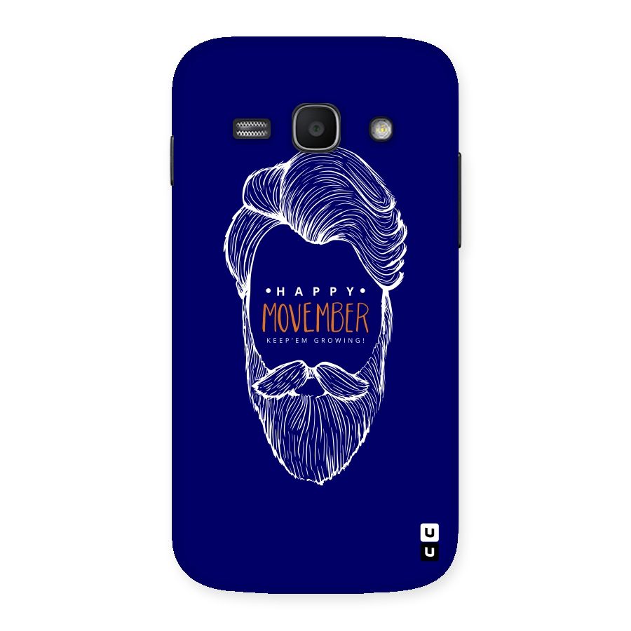 Happy Movember Blue Back Case for Galaxy Ace 3