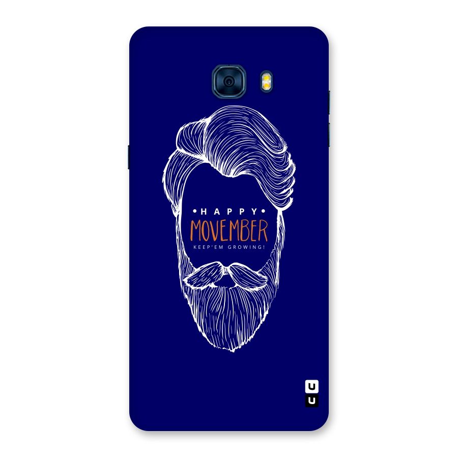 Happy Movember Blue Back Case for Galaxy C7 Pro