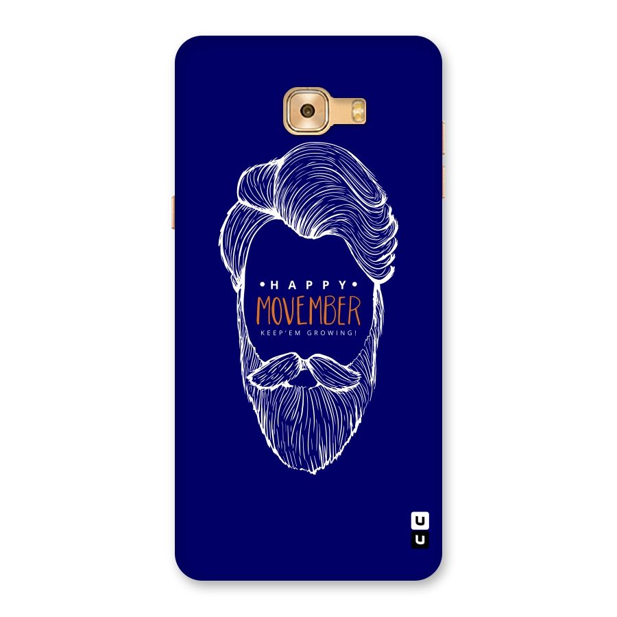 Happy Movember Blue Back Case for Galaxy C9 Pro