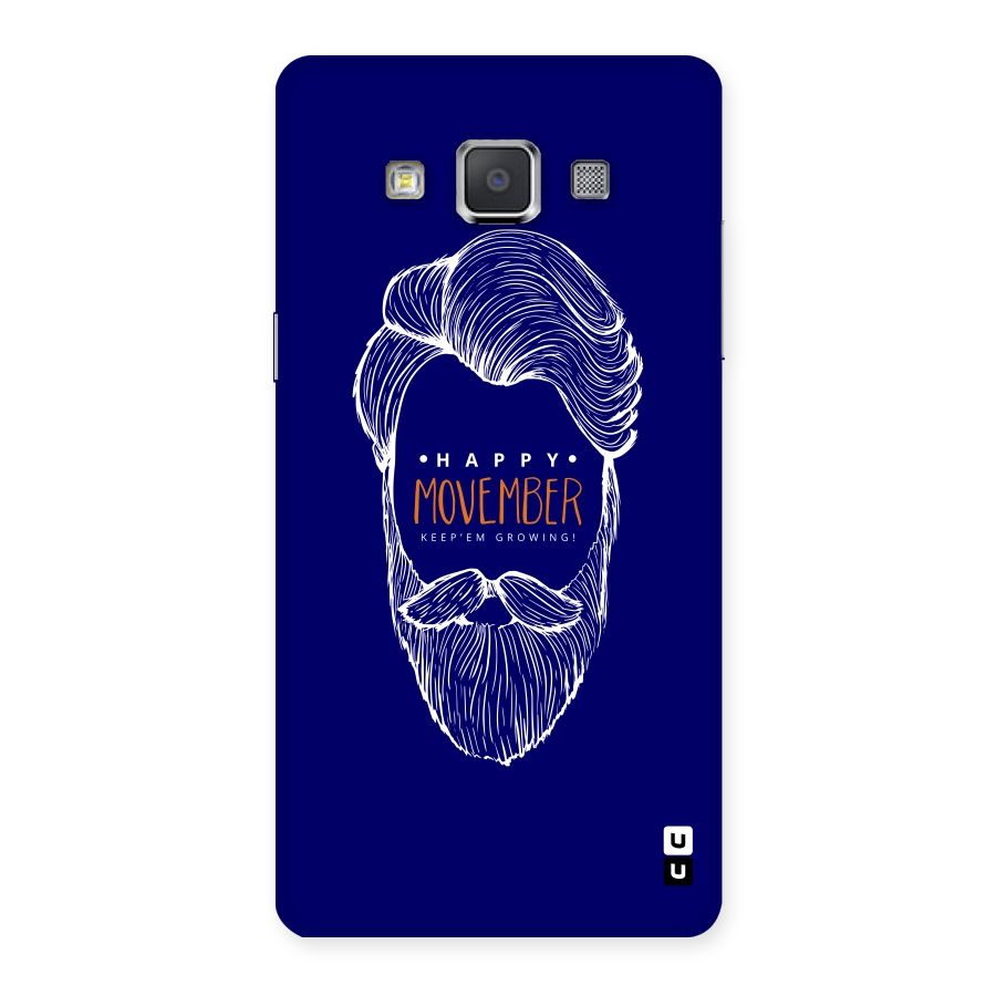Happy Movember Blue Back Case for Galaxy Grand Max