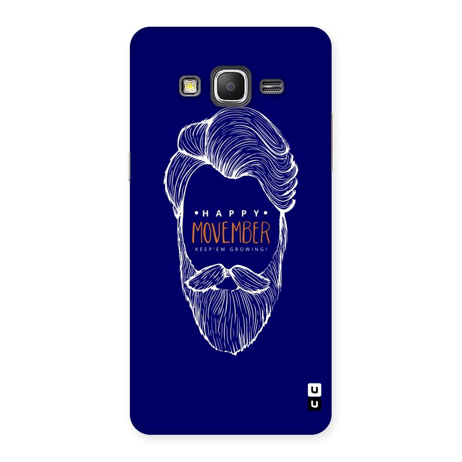 Happy Movember Blue Back Case for Galaxy Grand Prime