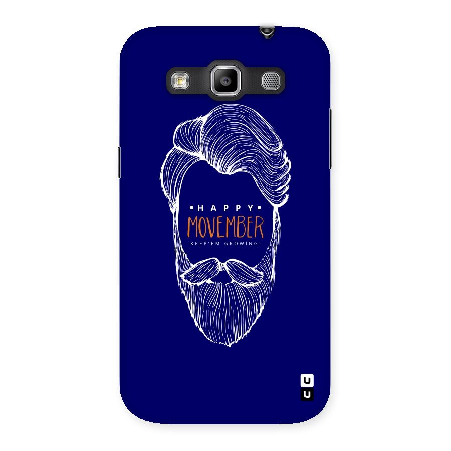 Happy Movember Blue Back Case for Galaxy Grand Quattro