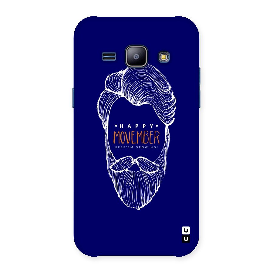 Happy Movember Blue Back Case for Galaxy J1