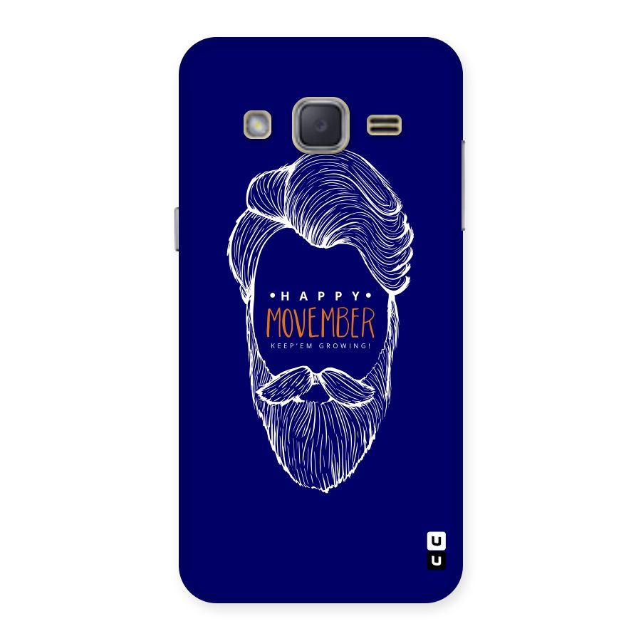 Happy Movember Blue Back Case for Galaxy J2