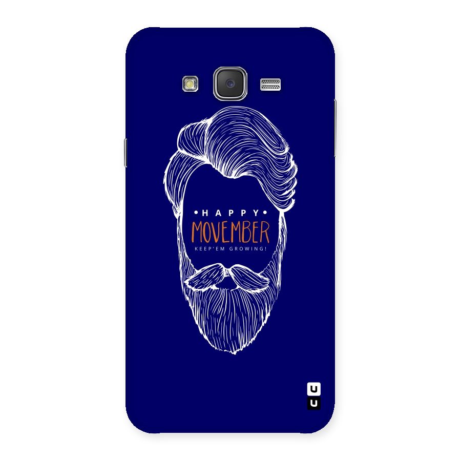 Happy Movember Blue Back Case for Galaxy J7
