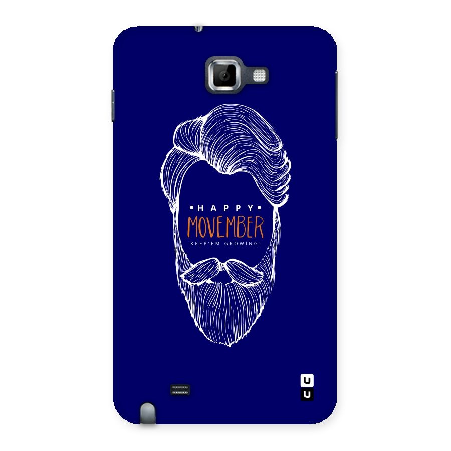 Happy Movember Blue Back Case for Galaxy Note