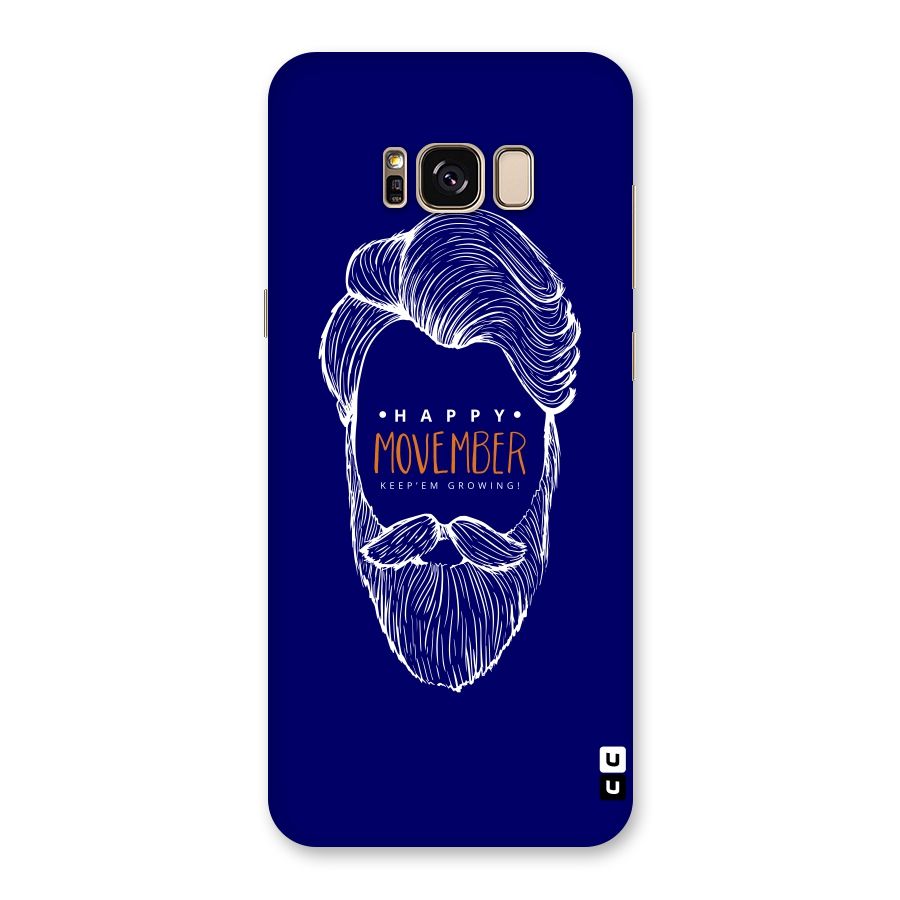 Happy Movember Blue Back Case for Galaxy S8 Plus