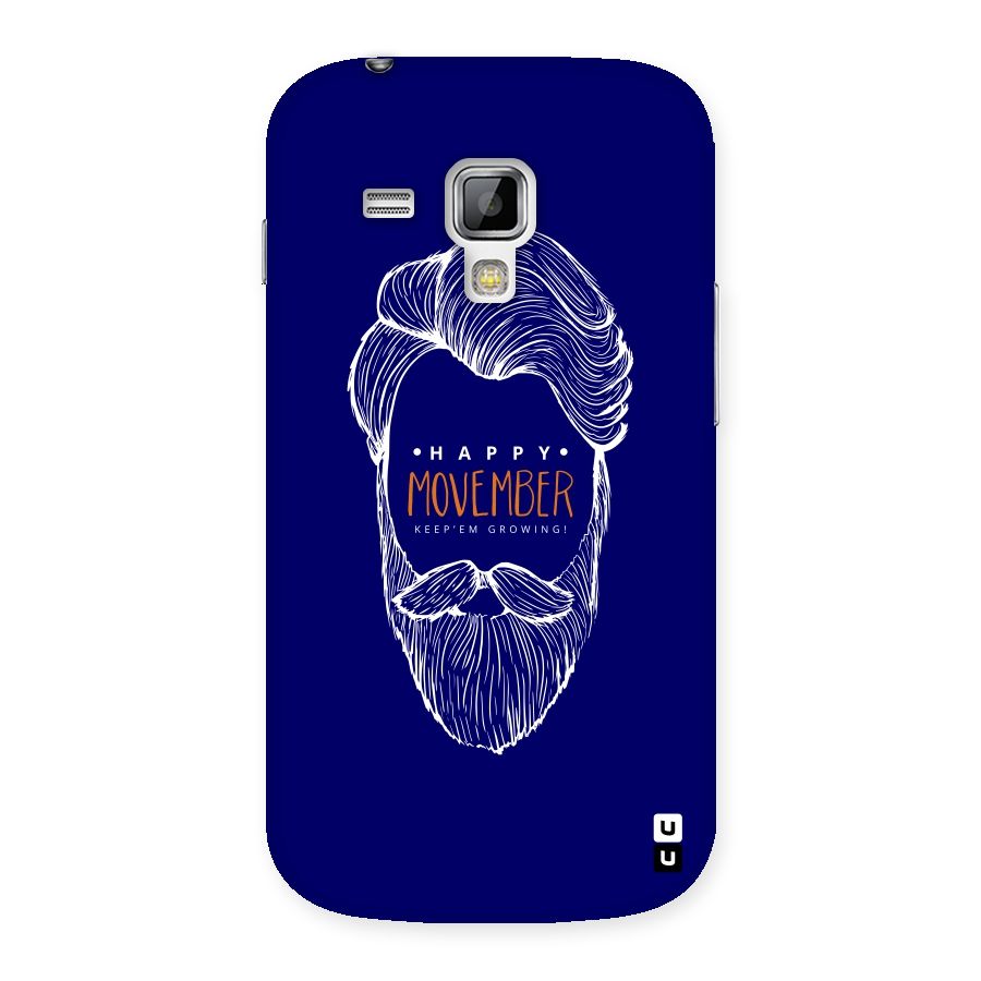 Happy Movember Blue Back Case for Galaxy S Duos