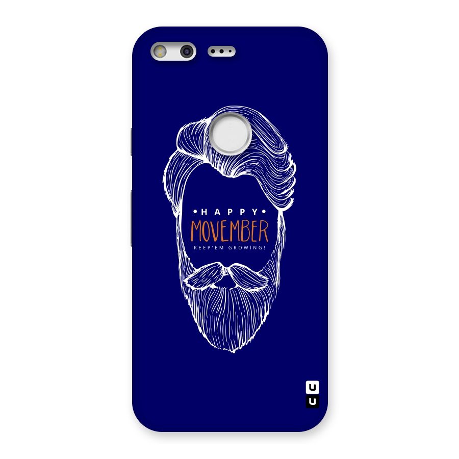 Happy Movember Blue Back Case for Google Pixel