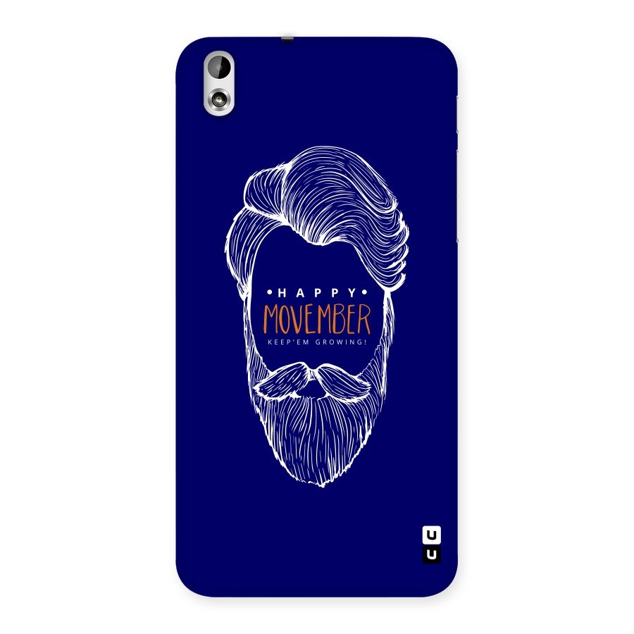 Happy Movember Blue Back Case for HTC Desire 816g