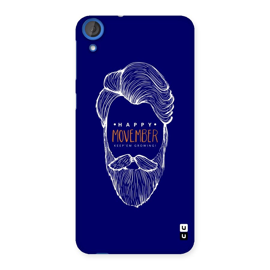 Happy Movember Blue Back Case for HTC Desire 820