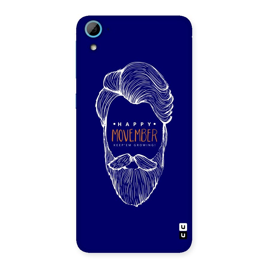 Happy Movember Blue Back Case for HTC Desire 826