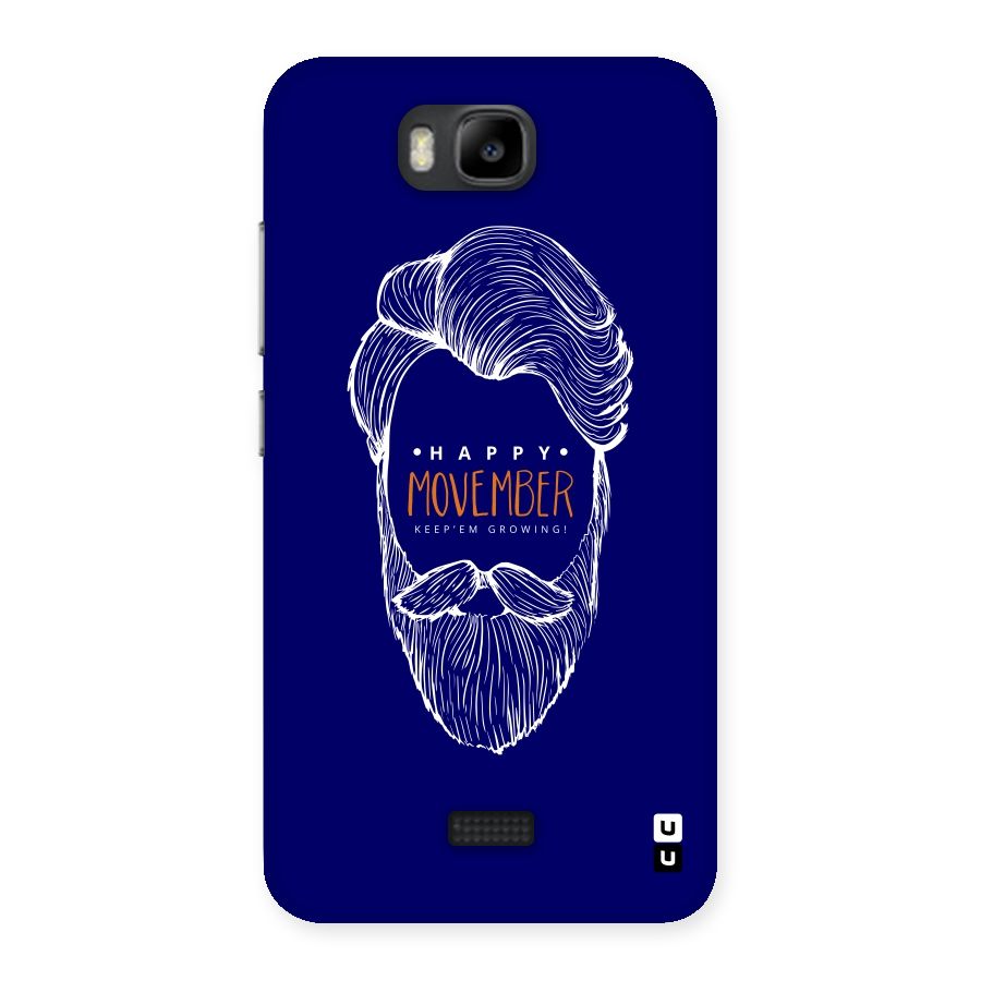 Happy Movember Blue Back Case for Honor Bee