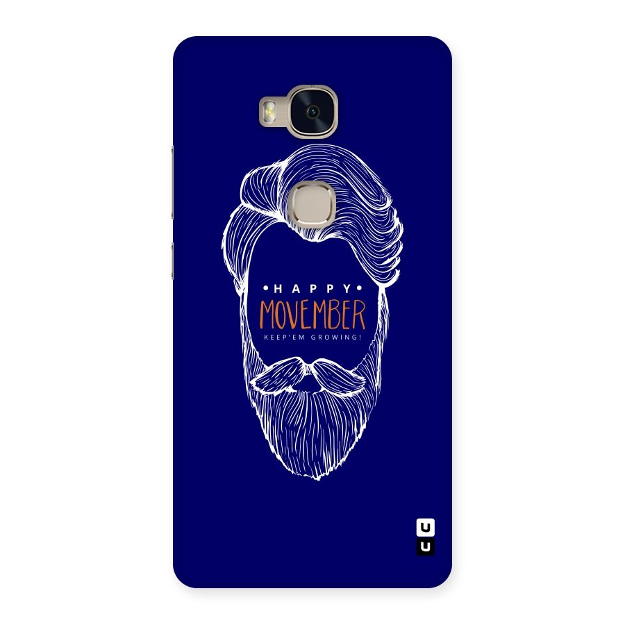 Happy Movember Blue Back Case for Huawei Honor 5X