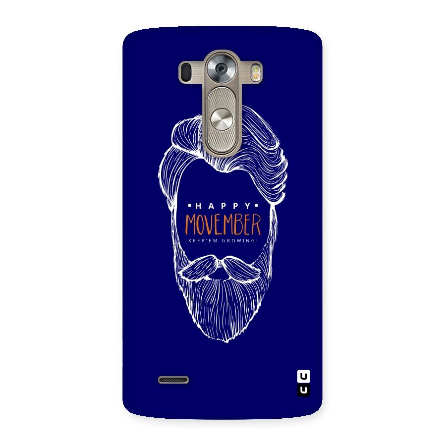 Happy Movember Blue Back Case for LG G3