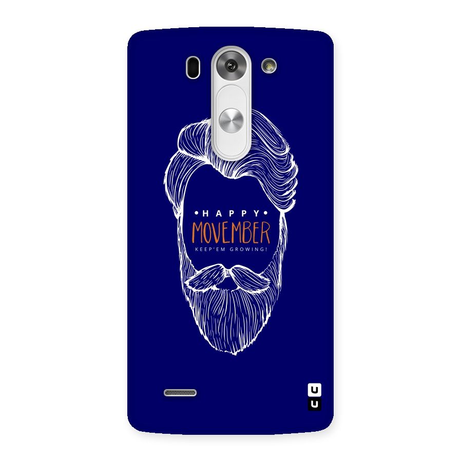 Happy Movember Blue Back Case for LG G3 Beat