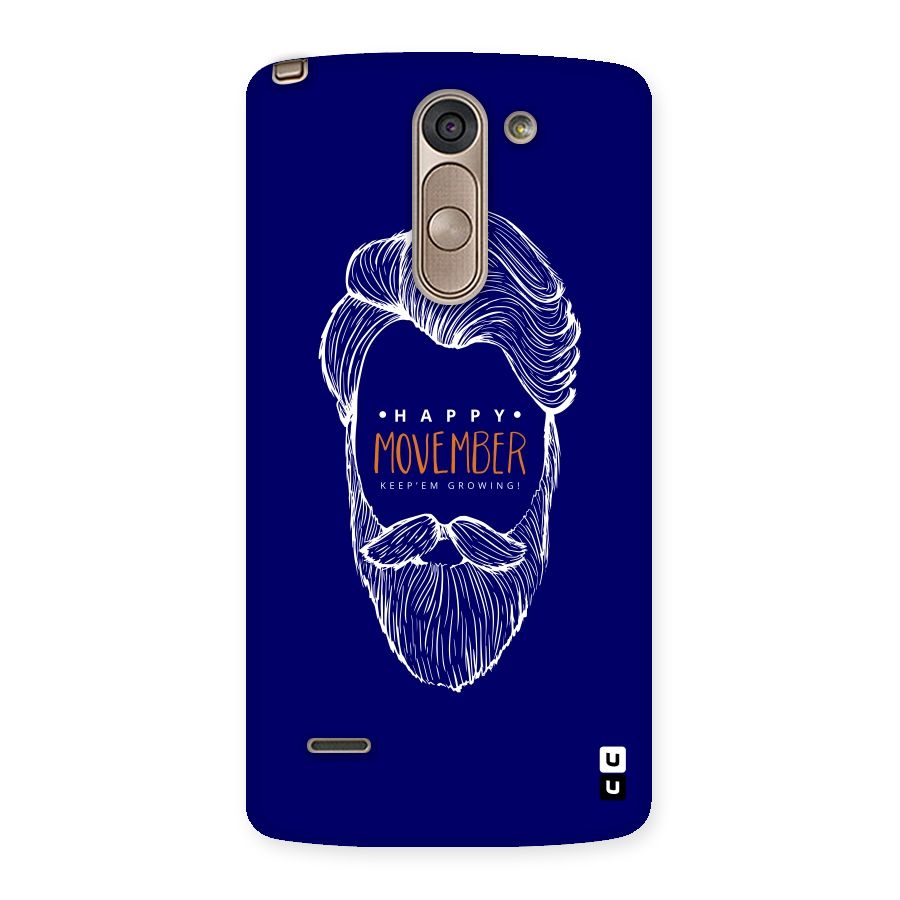 Happy Movember Blue Back Case for LG G3 Stylus