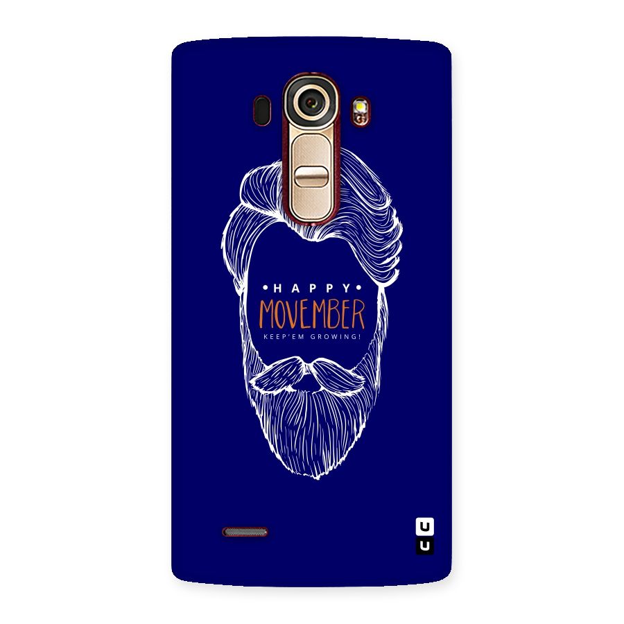 Happy Movember Blue Back Case for LG G4