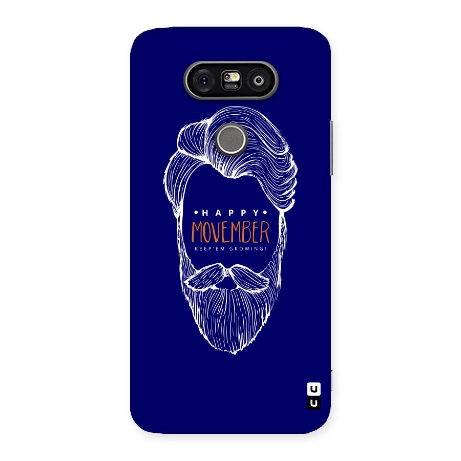 Happy Movember Blue Back Case for LG G5