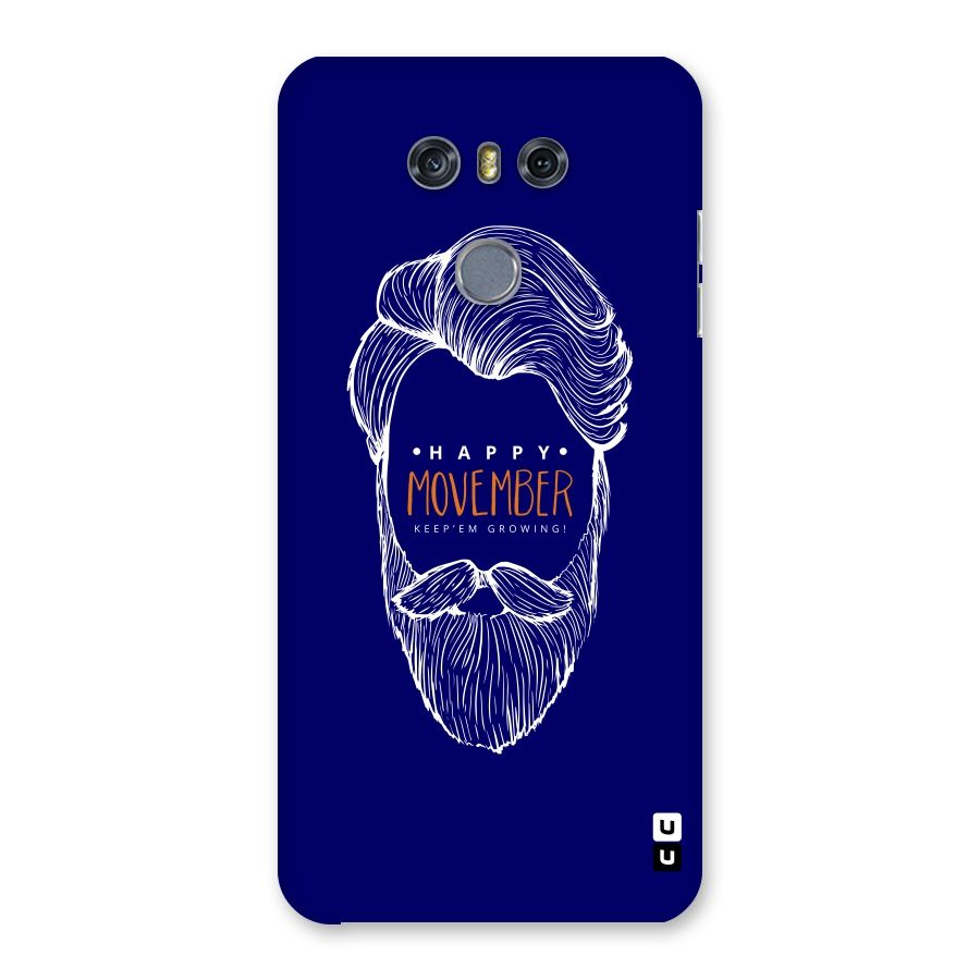 Happy Movember Blue Back Case for LG G6