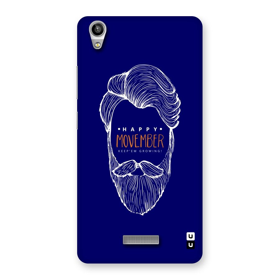 Happy Movember Blue Back Case for Lava-Pixel-V1