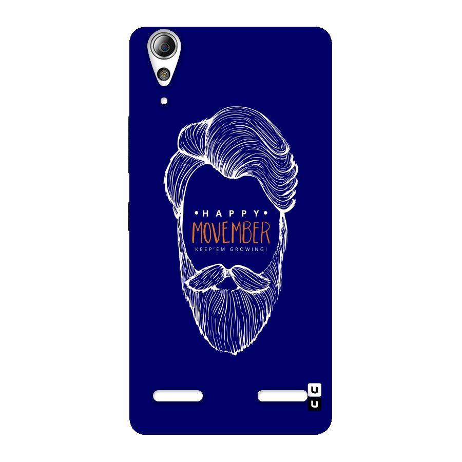 Happy Movember Blue Back Case for Lenovo A6000 Plus