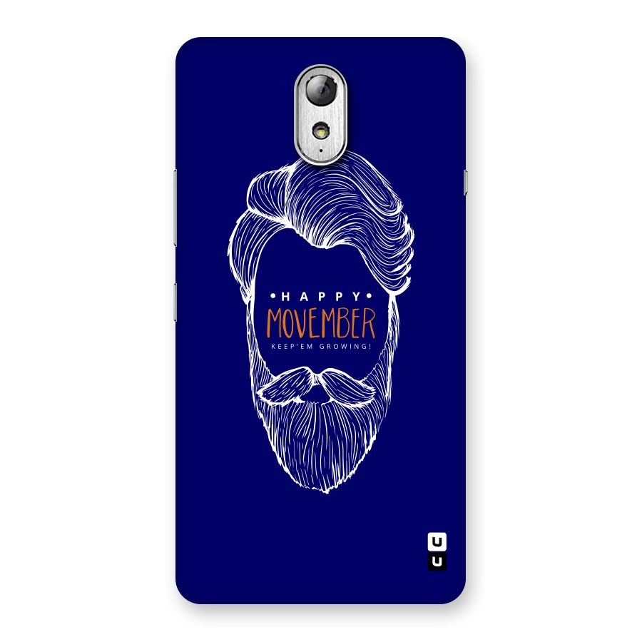 Happy Movember Blue Back Case for Lenovo Vibe P1M