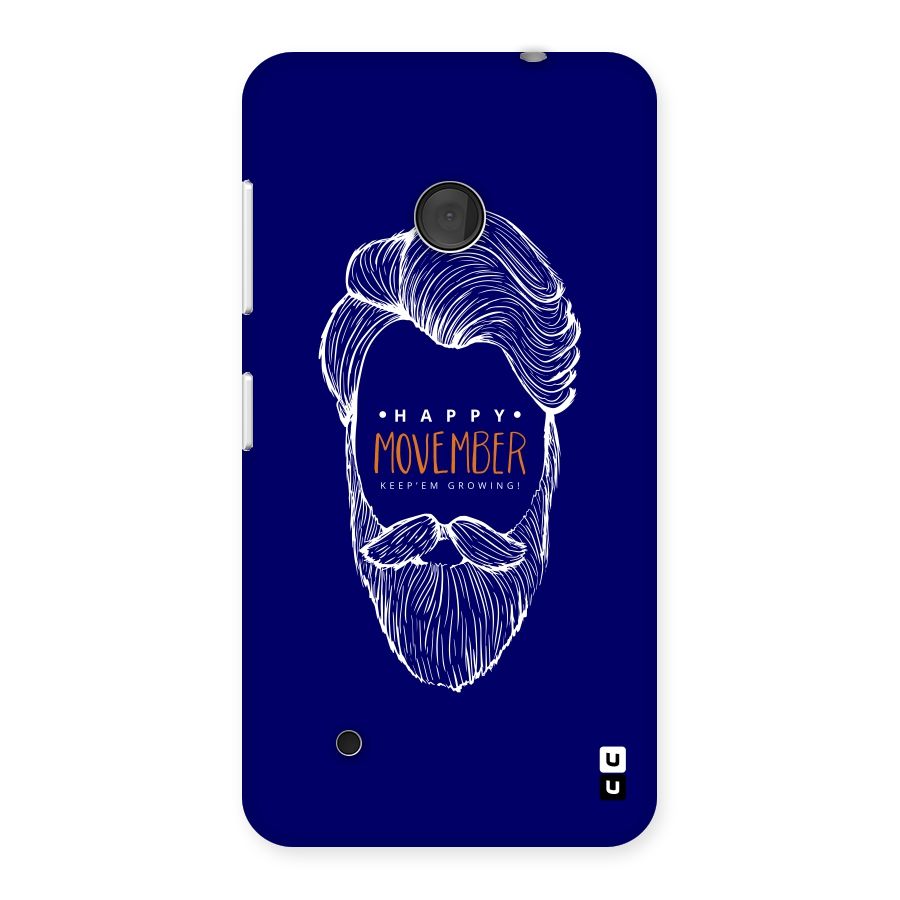 Happy Movember Blue Back Case for Lumia 530