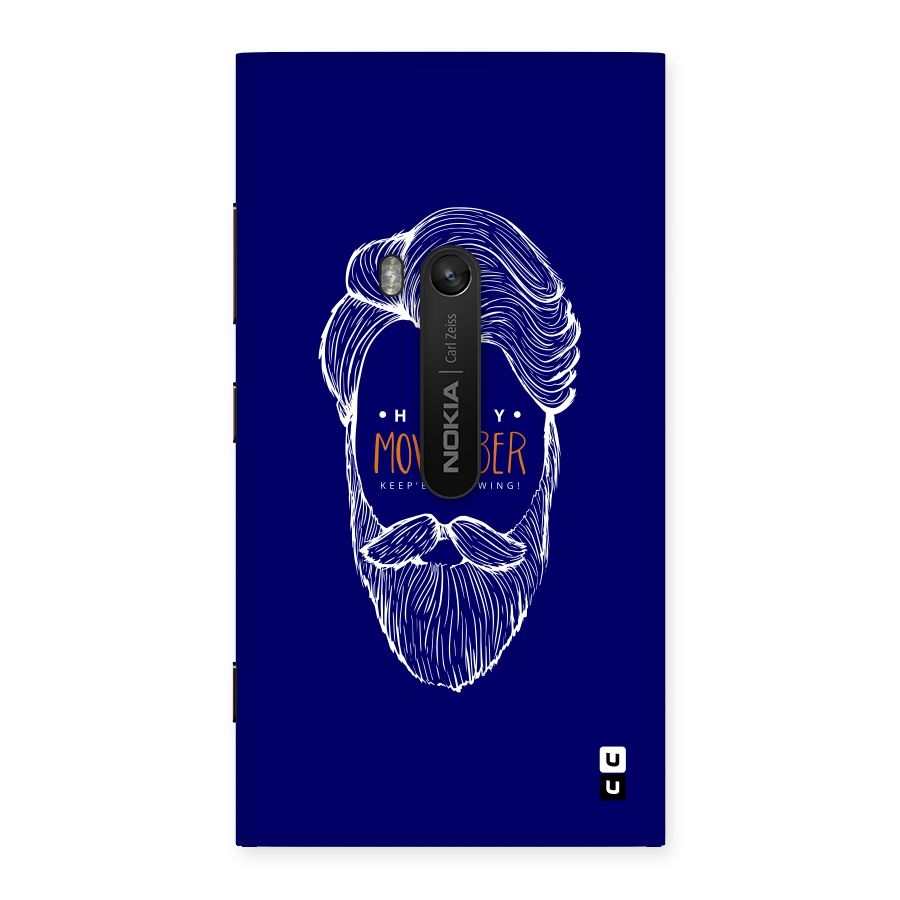 Happy Movember Blue Back Case for Lumia 920