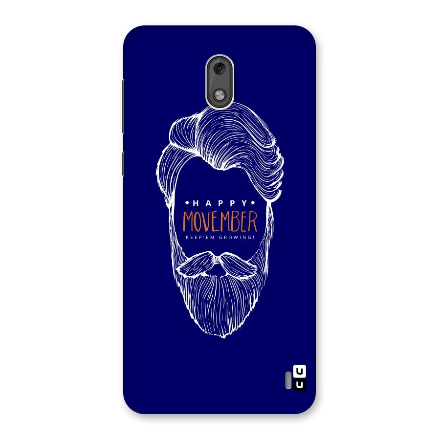 Happy Movember Blue Back Case for Nokia 2