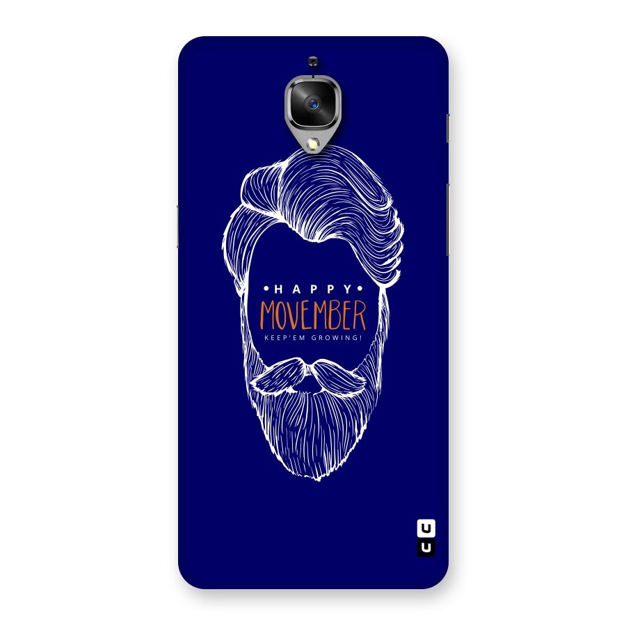 Happy Movember Blue Back Case for OnePlus 3T