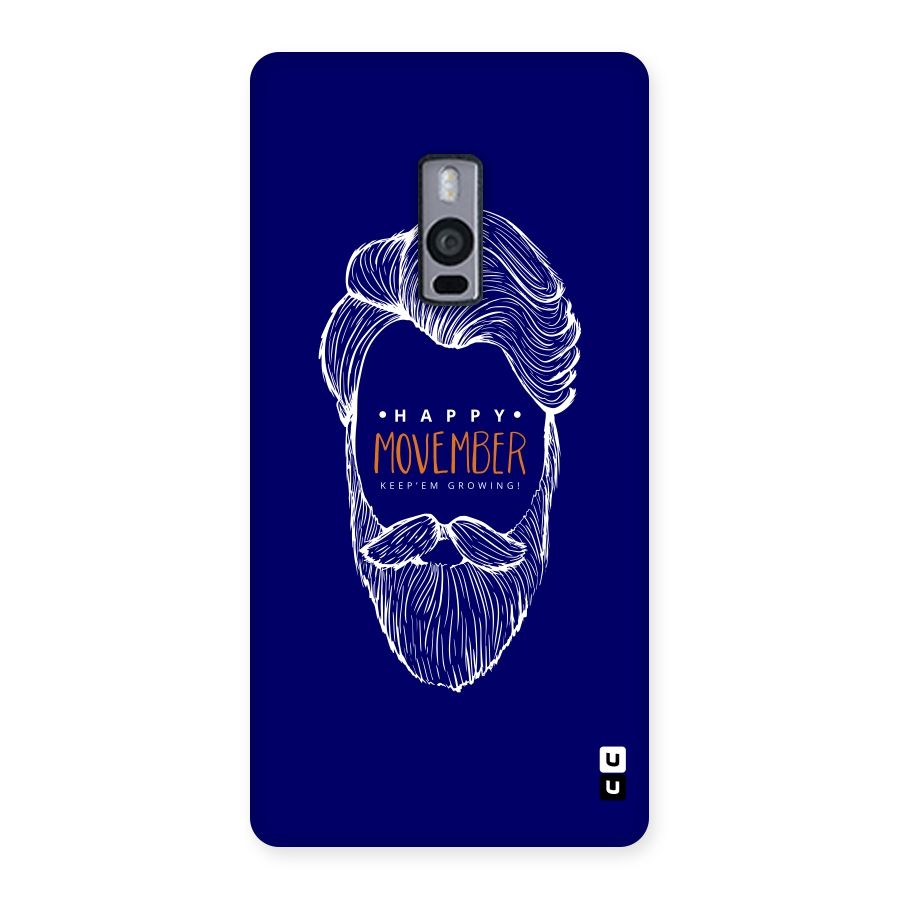 Happy Movember Blue Back Case for OnePlus Two