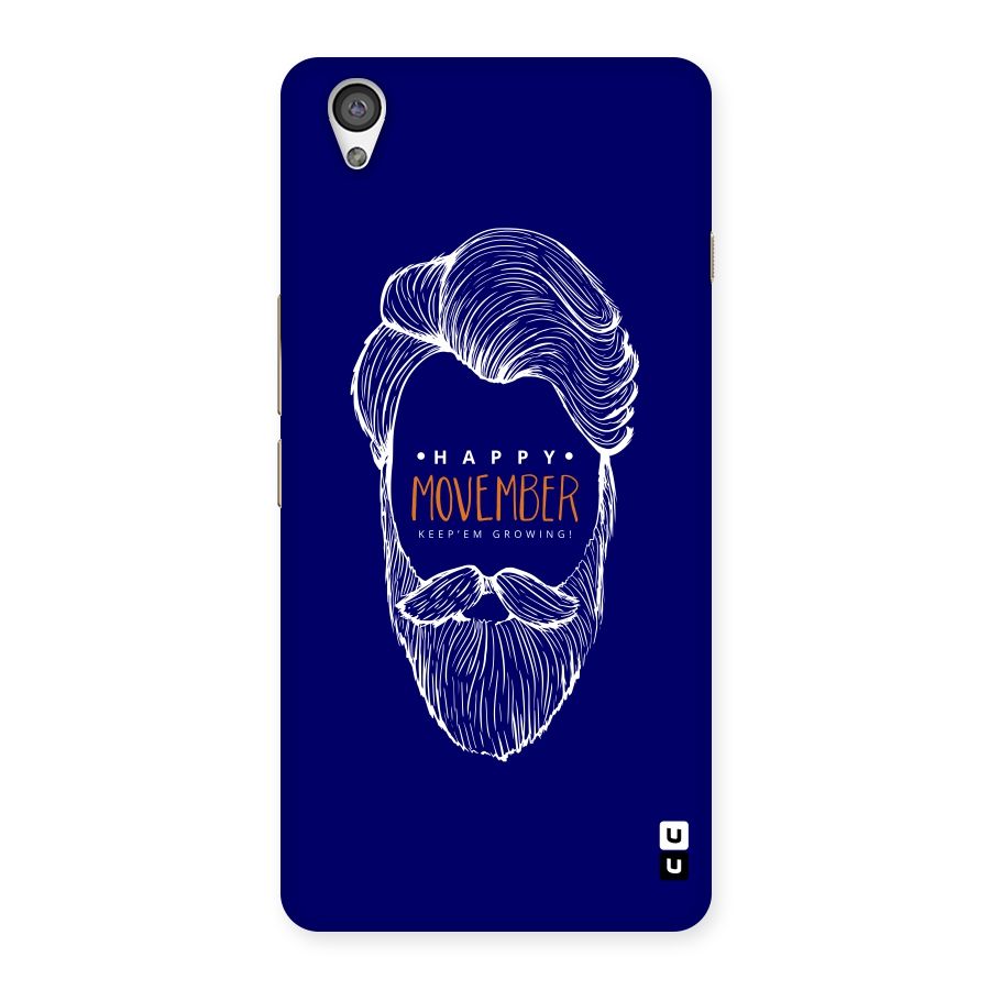 Happy Movember Blue Back Case for OnePlus X