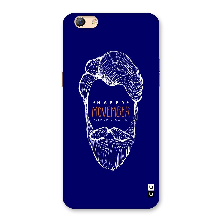 Happy Movember Blue Back Case for Oppo F3 Plus